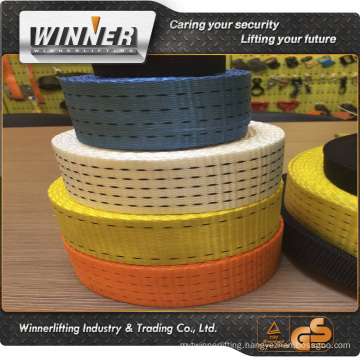 Green red black yellow polyester cord strapping